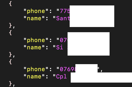 Figure 15: Stolen address books